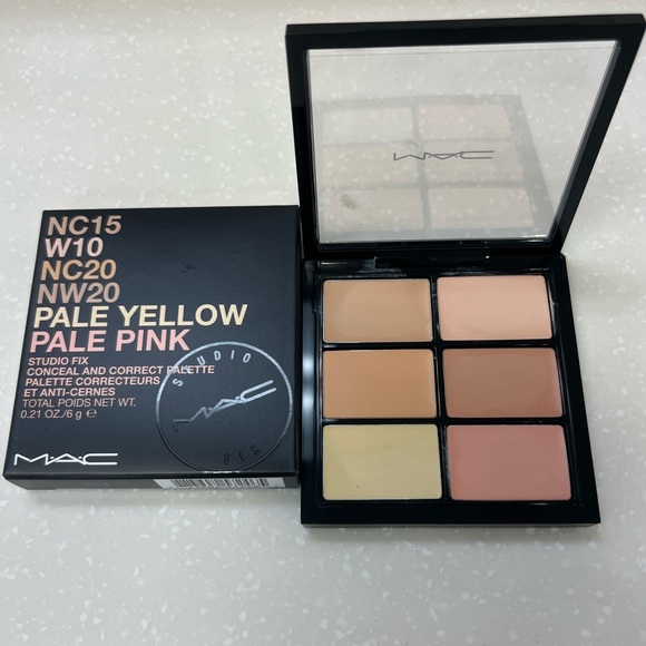 New MAC studio fix conceal & correct palate pale yellow pale pink - Picture 3 of 7